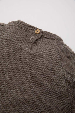 Свитер с круглым вырезом для маленьких мальчиков - Defacto фото 2