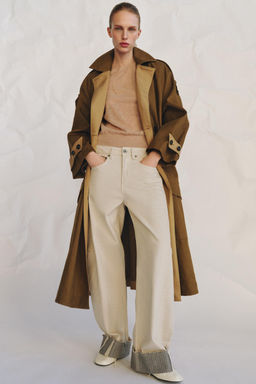 JEANS ZW COLLECTION RELAXED TIRO MEDIO / Crudo - Zara фото 2