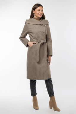 Пальто женское демисезонное (пояс) - El podio фото 14