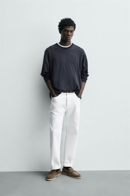 MOCAS?N PIEL CASUAL / Gris Topo