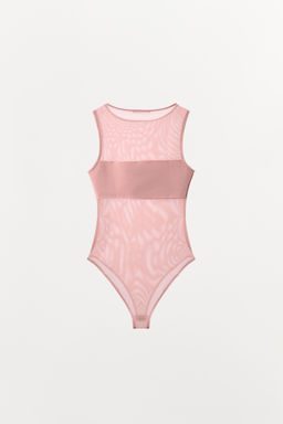 BODY COMBINADO TUL / Rosa pastel - Zara фото 3