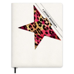 Дневник школьный арт. 72487 / 15 ЗВЕЗДА НА БЕЛОМ (кожзам: А5+; твёрдый переплёт, материал обложки: