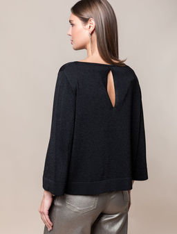 Тонкий джемпер из вискозы с мягким люрексом