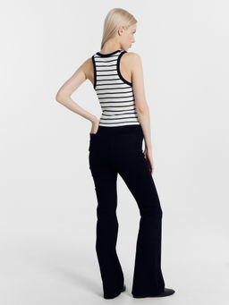 Топ Mark Formelle хлопок с эластаном черно-белый  фото 6