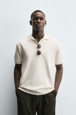 TEXTURED REGULAR FIT POLO SHIRT - Zara фото 2