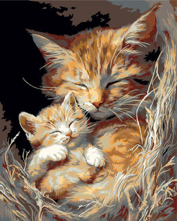 ФРЕЯ PNB/PL-362 Набор для раскрашивания по номерам 50 х 40 см Мамина забота