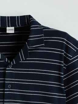 ?izgili K?sa Kollu Erkek ?ocuk G?mlek