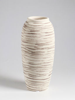 Ваза «Беажио» элит, 25.5×10 см, керамика, бежево-коричневая