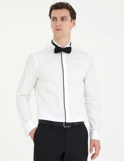 Beyaz Slim Fit Smokin G_mlek