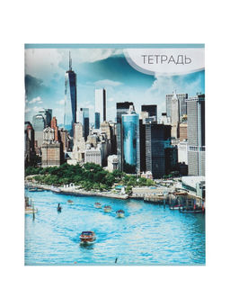 Набор тетрадей, 96 листов в линейку, Calligrata «Город», серые листы, 4 штуки