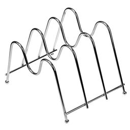 Подставка для крышек хромированная 21,5х14х13,5см s4мм (Китай)