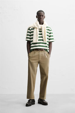 STRIPED JACQUARD T-SHIRT