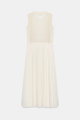 VESTIDO MIDI BORDADO ZW COLLECTION / Crudo - Zara фото 7