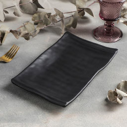 Блюдо «Чёрный Восток», 24.6×15.4×3 см, чёрное