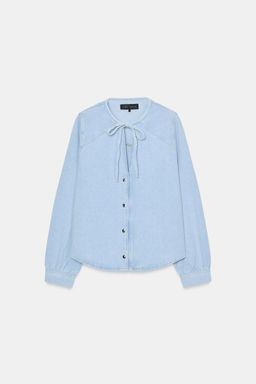 CAMISA Z1975 DENIM LAZO / Azul claro - Zara фото 6