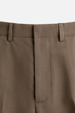 STRAIGHT-LEG WOOL BLEND TROUSERS - Zara фото 8