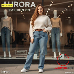 Джинсы с высокой посадкой