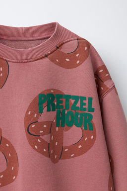 PRINTED PRETZEL SWEATSHIRT - Zara фото 8