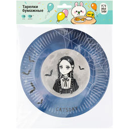 Тарелки бумажные MESHU "Catsday", комплект 6шт., диам. 180мм. (MS_55435)
