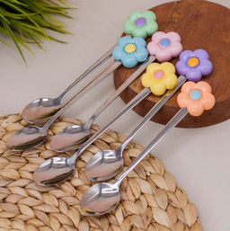 Ложка десертная Flower, orange - I likegift фото 3