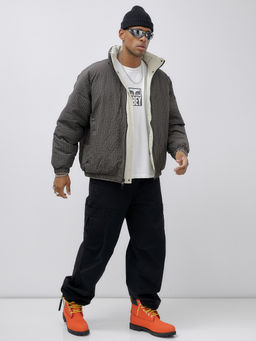 Куртка двухсторонняя мужская молодежная зимняя хаки цвета 25311TK - Mtforce фото 17