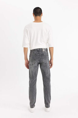 Узкие зауженные джинсовые брюки с нормальной талией и зауженной посадкой - Defacto фото 6