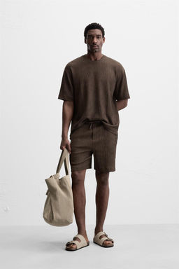 TEXTURED JACQUARD T-SHIRT - Zara фото 25