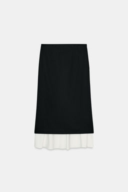 ZW COLLECTION CONTRAST SKIRT - Zara фото 5