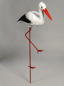 Садовая фигура из полистоуна «Аист», 75×51×17 см