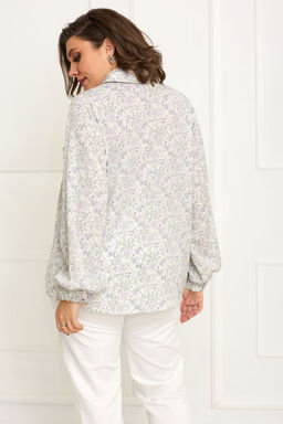 Блуза BegiModa 4087-Р Цветочный принт