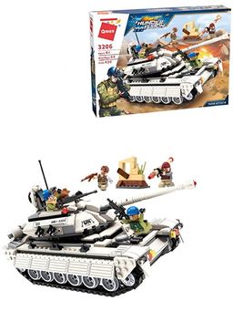 Конструктор. 430 деталей "Атакующий танк" (1806322/3206) в коробке