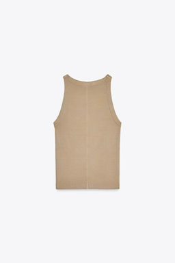 FADED-EFFECT HALTER TOP - Zara фото 7