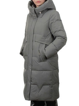 6813 OLIVE Пальто зимнее женское (200 гр. холлофайбер)