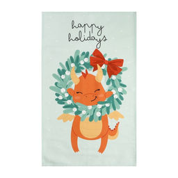 Полотенце Этель Happy holidays 40х73 см, 100% хлопок, саржа 190 г/м2  фото 2