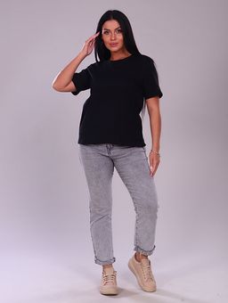 РАСПРОДАЖА Футболка жен.О-образный вырез_черный - Ihomelux фото 2