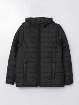 Kap??onlu D?z Uzun Kollu Kad?n ?i?me Mont