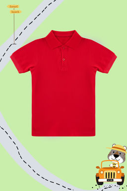 K?rm?z? Unisex %100 Pamuk Basic Polo Yaka Regular/Normal Kal?p K?sa Kol Orme T-Shirt TKDSS24TS00022 - Trendyolmilla фото 9