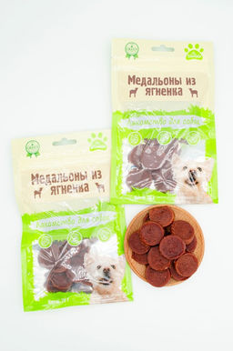 BIOHAUS Медальоны из ягнёнка пакет 75 г, BHS036