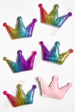 Патч голографик "Корона" 4,5*6,8 см (10 шт) SF-2974, №7