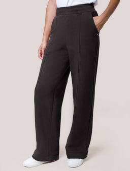 Брюки теплые прямые из футера трехнитики c начесом