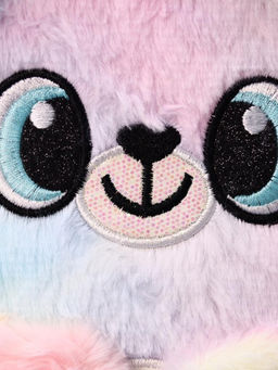 Блокнот плюшевый Happy mouse, rainbow, 21 х 15 см, плотность 80 гр.