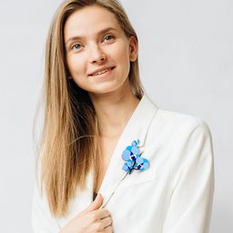 Брошь Орхидея - Orgalica фото 5