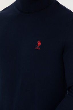 Мужской темно-синий базовый свитер - U.s. polo assn фото 14