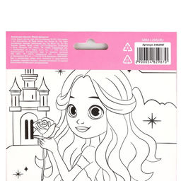 Аппликация перьями Милая принцесса 14,8х21 см - Школа талантов фото 4