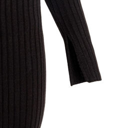 Платье женское миди MIST Knitwear, чёрное, размер 46