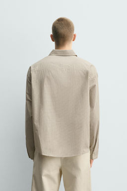 CAMISA CUADROS BORDADO / Crudo - Zara фото 3