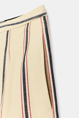 PANTAL?N PLIEGUES RAYAS ZW COLLECTION / Beige - Zara фото 9