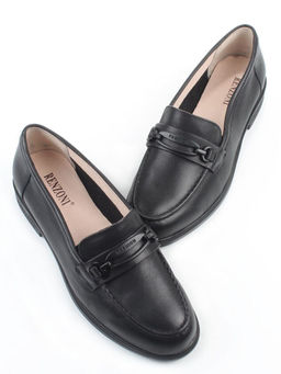 06-DEB33-1 BLACK Туфли женские (натуральная кожа)