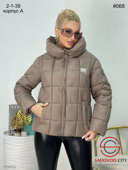 Женская стёганная осенняя куртка с капюшоном - Bruno фото 3