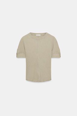 CAMISETA RIB ALGOD?N / Khaki